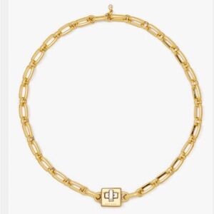 kate Spade gold turn lock necklace